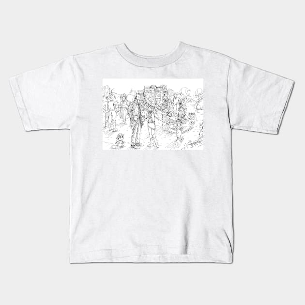 Alexander Majors Kids T-Shirt by reynoldjay